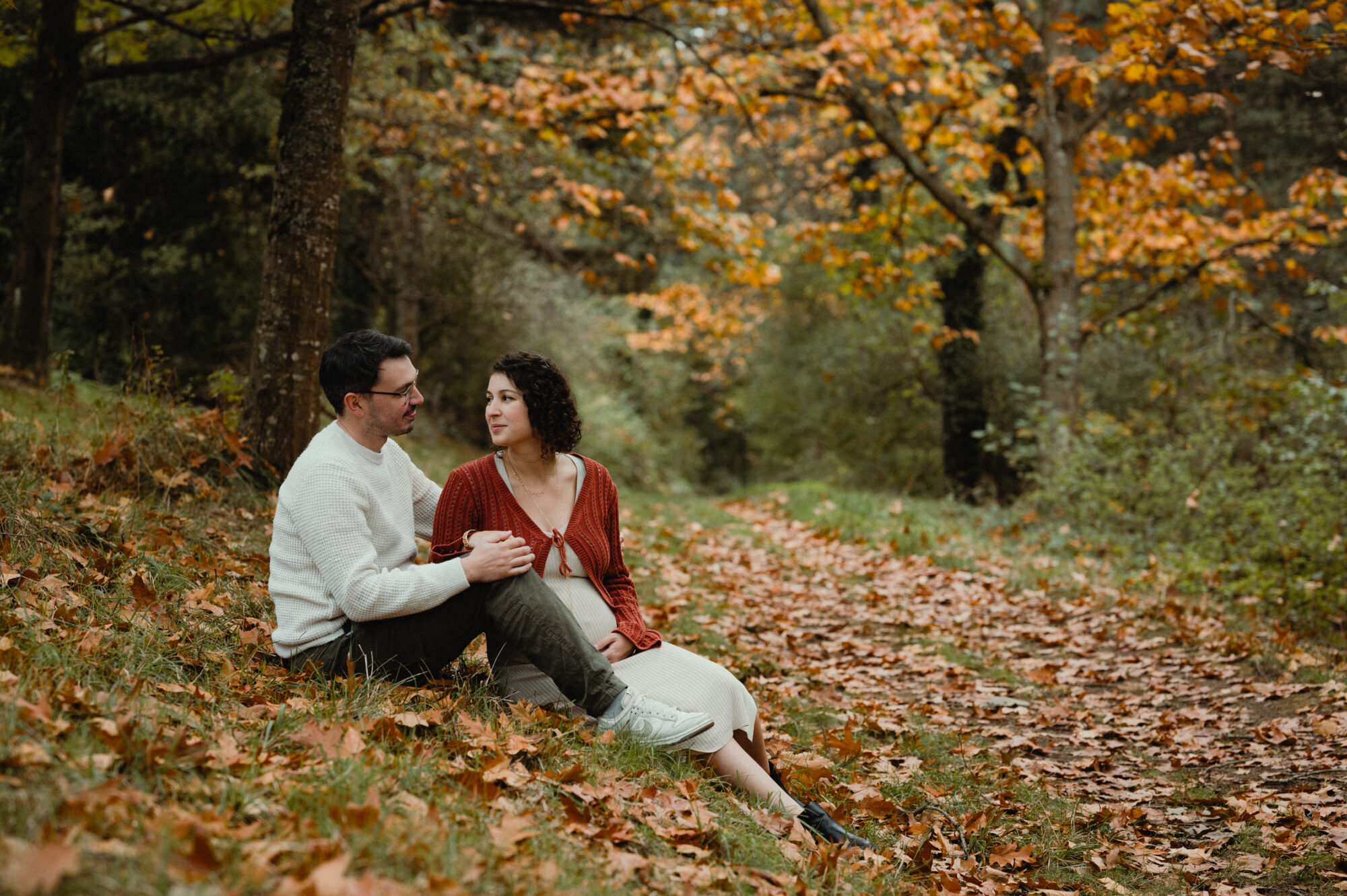 photographe grossesse saint etienne dans les bois