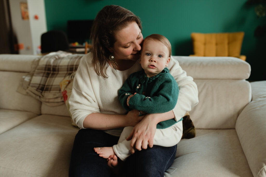 Photographe bebe saint etienne portrait maman