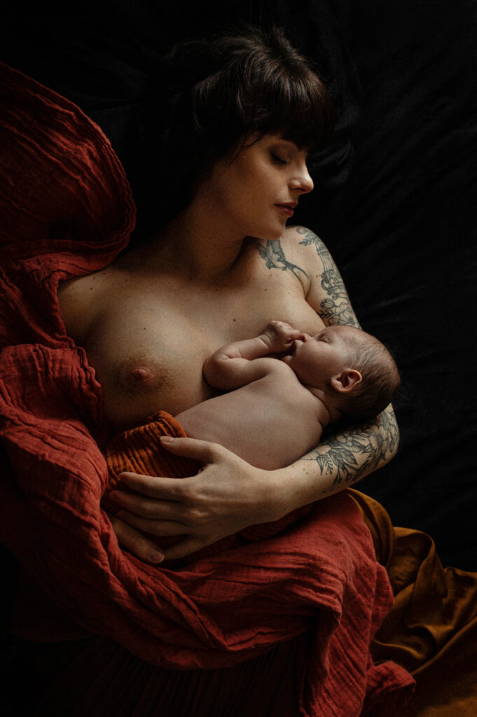 photographe bebe saint etienne maman qui allaite