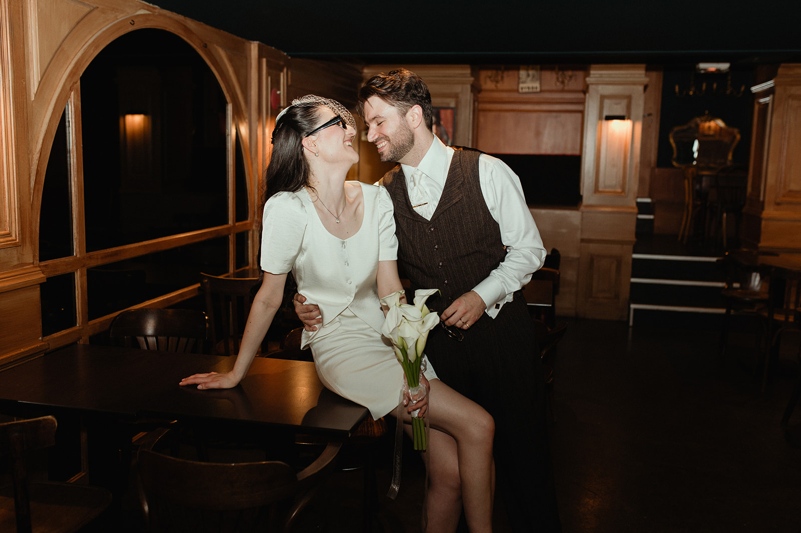 photographe mariage saint etienne couple au flash